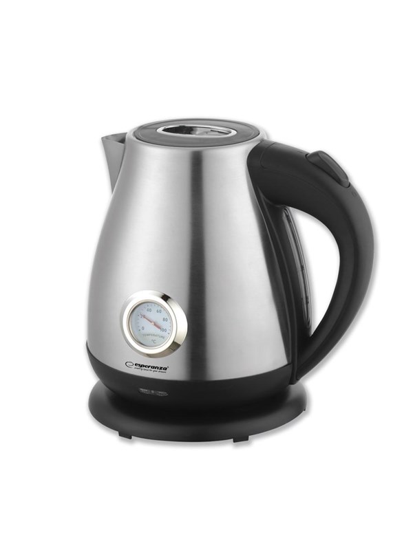 Esperanza Vannkoker ELECTRIC KETTLE WITH THERMOMETER THAMES 1.7 L INOX - Aluminium - 2200 W