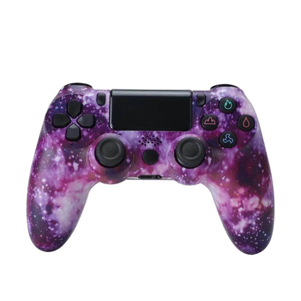 Trådløs spillkontroller for PS4 - spill med høyttaler og stereohodesettkontakt - Starry Sky