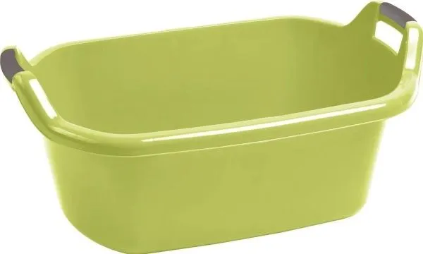 Curver oval bolle grønn med håndtak 55 L