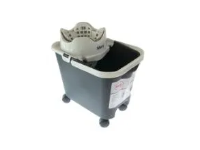 Spand Mery 14ltr med Hjul og Automatisk vrider Grå,1 sæt