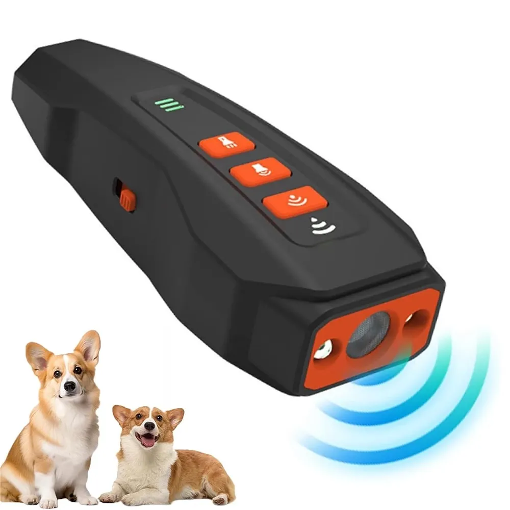 Oppladbar anti-bark ultralyd hundebjeff-enhet Stopp bjeffing