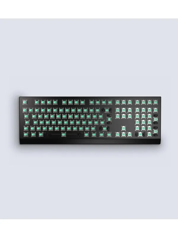 Wooting Two HE - ISO - No Keycaps - Linear60 - Gamingtastatur - Universal - Svart