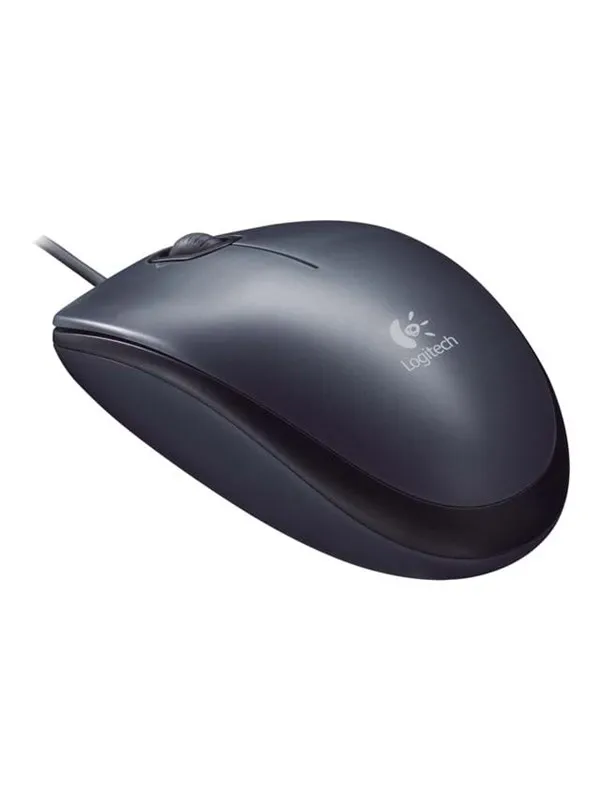 Logitech M90 HD Optical Mouse - Black - Mus - Optisk - 3 knapper - Svart