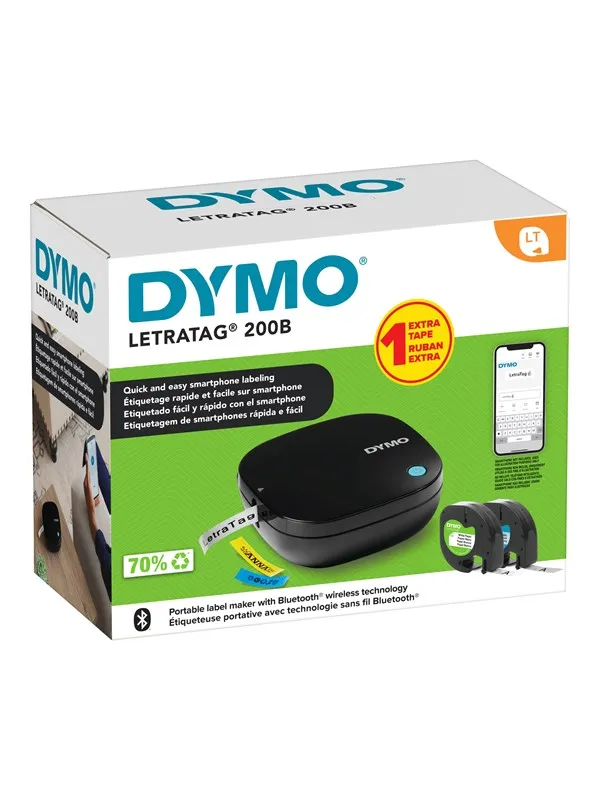 DYMO LetraTag 200B Bluetooth-etikettmaskin valuepack
