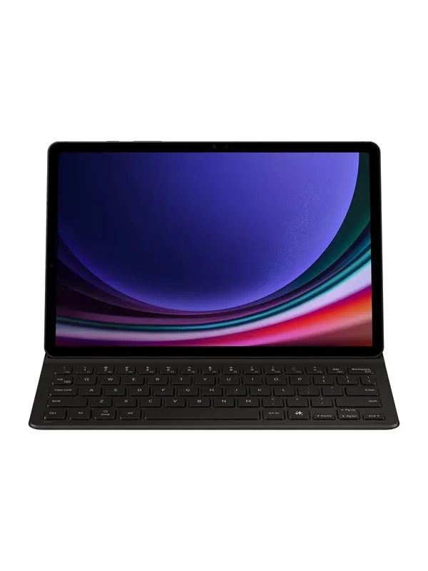 Samsung Galaxy Tab S10 FE / Tab S9 FE / Tab S9 - Book Cover Keyboard Slim - Black (English) - Tastatur & Foliosett - Svart