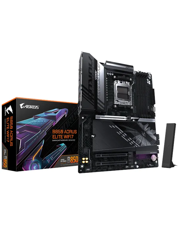 GIGABYTE B850 AORUS ELITE WIFI7 Hovedkort - AMD B850 - AMD AM5 socket - DDR5 RAM - ATX