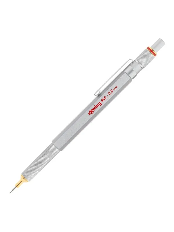 Rotring 800 Mechanical Pencil | 0.5 mm | Silver Metal Barrel