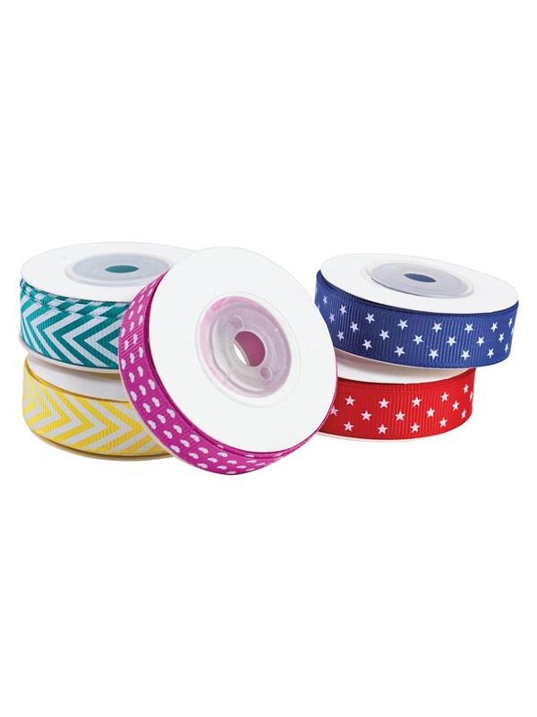Colorations - Ribbon with Patterns Set of 5