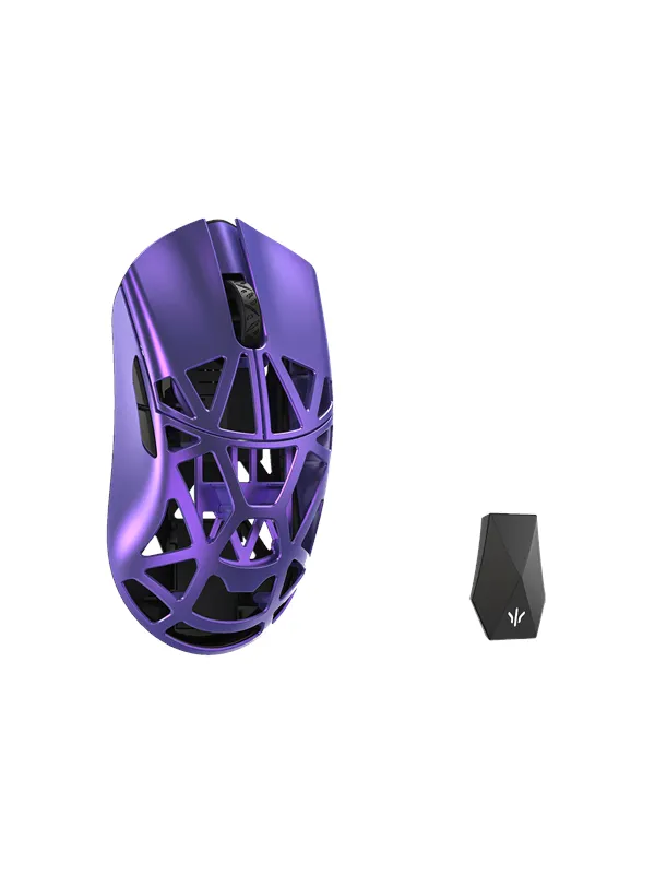 WLMouse Beast X Max (Solid Side + Omron) / Wireless 8K / Magnesium - Gaming mus - Optisk - 5 - Lilla