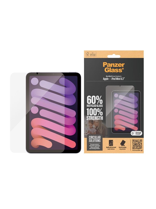 PanzerGlass Screen Protector iPad Mini 8.3'' (2021 2024) | Ultra-Wide Fit