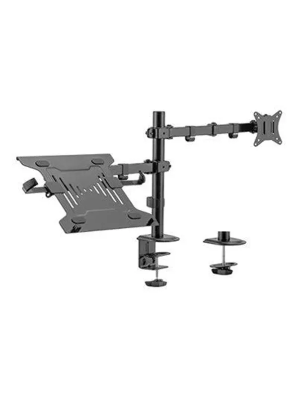 Gembird Monitor Arm & Notebook Tray - 1 x monitor 17"-32" & 1 x notebook 15.6"