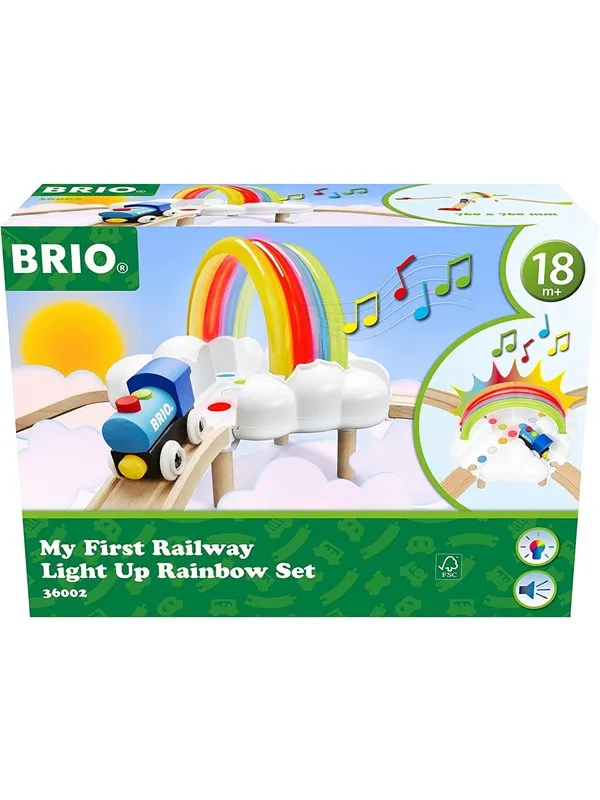 Brio My First Railway Light Up Rainbow Set