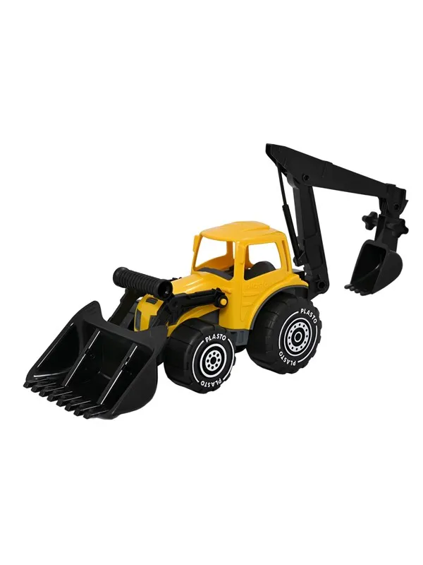 Plasto  Tractor with frontloader & backhoe 70 cm