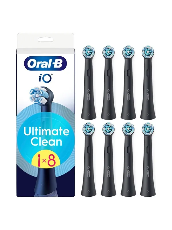 Oral-B Børstehoder iO Ultimate Clean Svart - 8 stk.