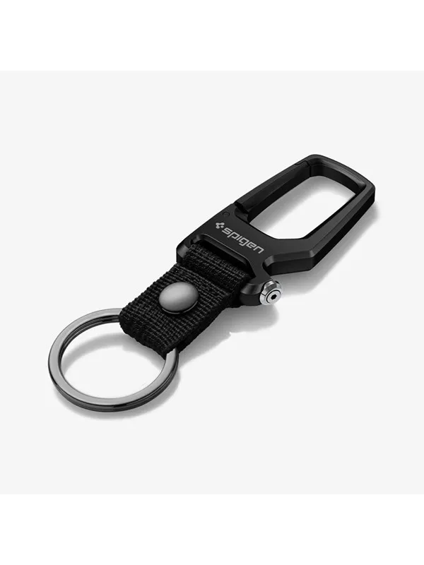 Spigen Carabiner With KeyRing 1 Pack - black