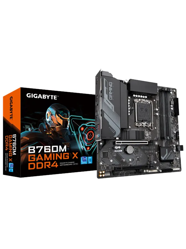 GIGABYTE B760M GAMING X DDR4 Hovedkort - Intel B760 - Intel LGA1700 socket - DDR4 RAM - Micro-ATX