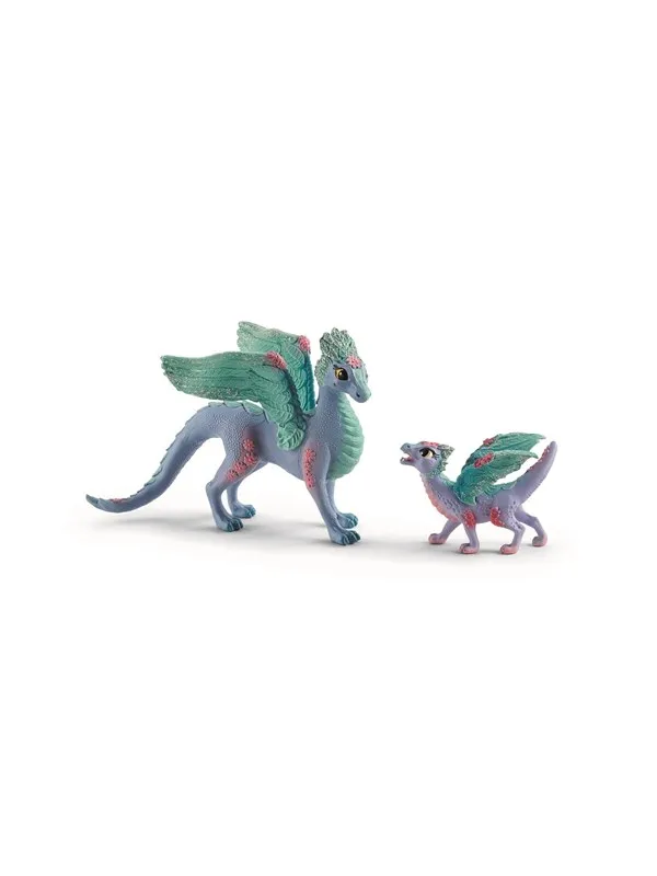 Schleich Blomsterdragemamma og baby
