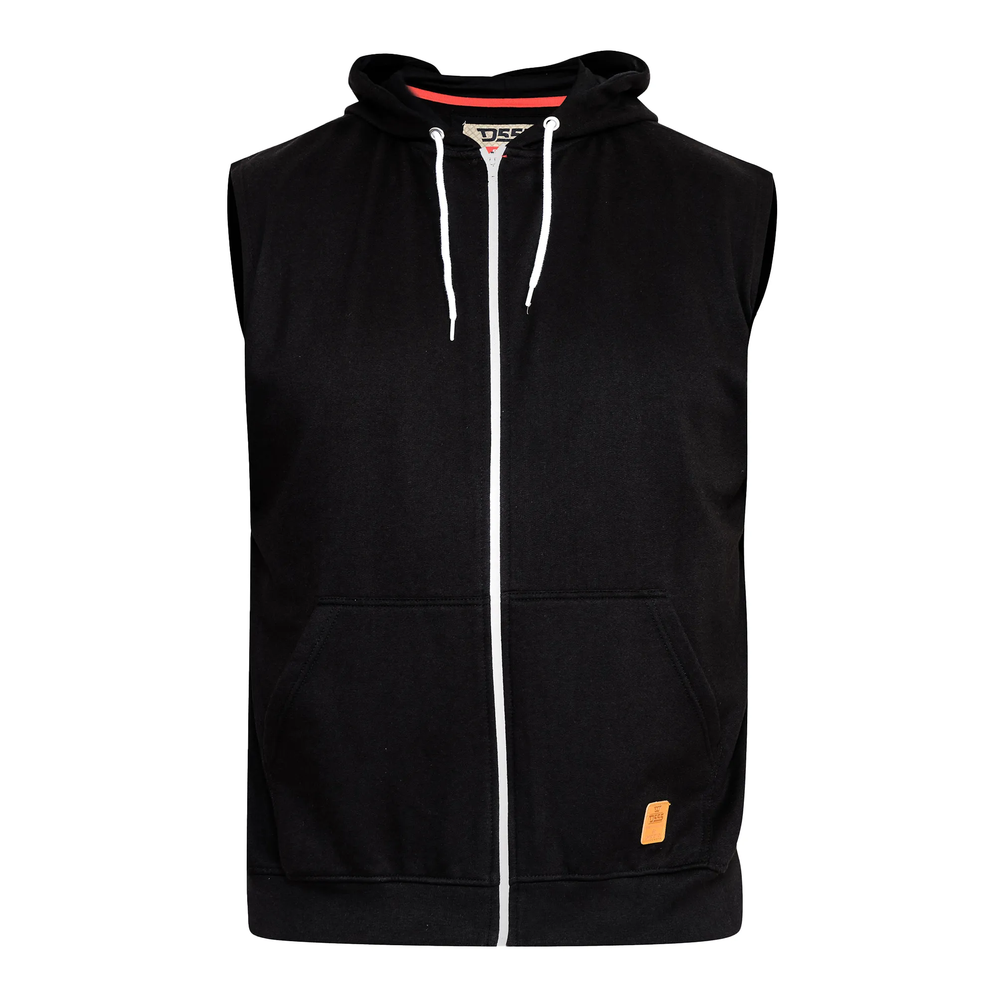 Duke Mens D555 Blake Kingsize Sleeveless Full Zip Hoodie