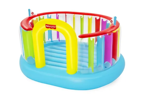 Bestway 93561 - Fisher-Price Hoppeslott 226 x 175 x 138 cm inkl. elektrisk pumpe