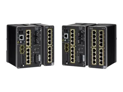 Cisco Catalyst IE3400 Rugged Series - Network Essentials - switch - Styrt - 8 x 10/100/1000 + 2 x Gigabit SFP - DIN-skinnemonterbar - DC power