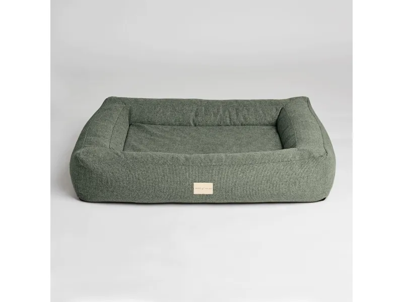 Shiro & Malou Box Bed Hundbädd Grön M 100cm
