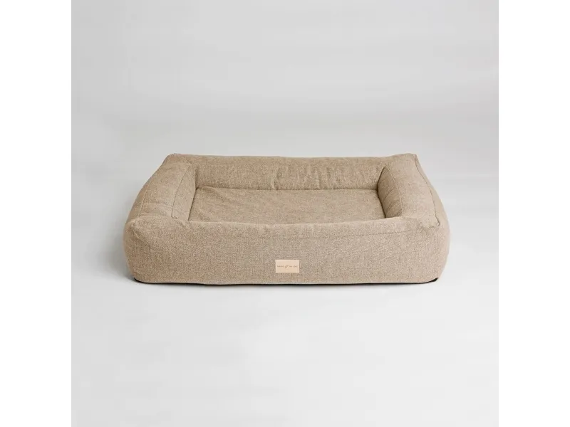 Shiro & Malou Box Bed Hundbädd Beige L 120cm