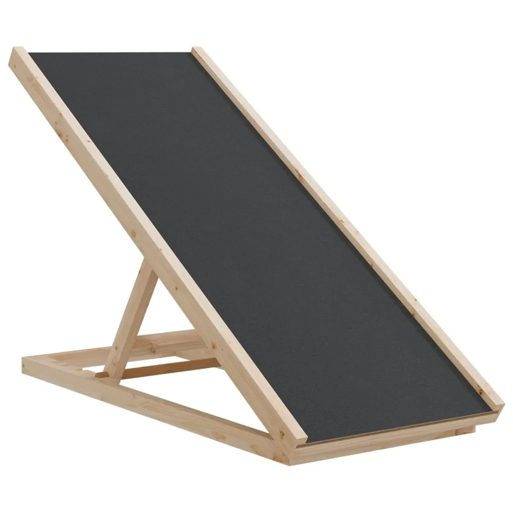 vidaXL Hunderampe grå 100x40 cm heltre gran