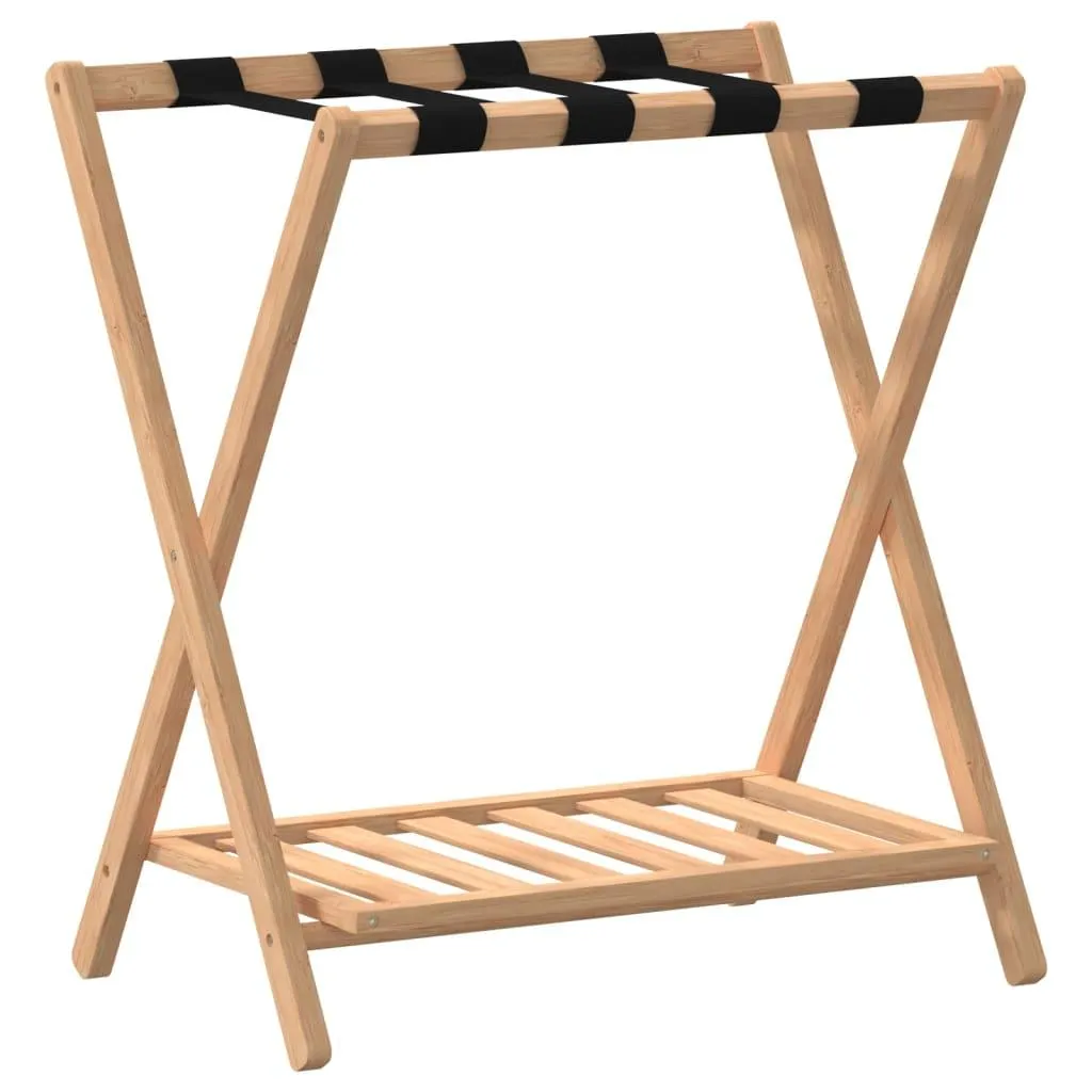 vidaXL Bagasjestativ 68x38x58 cm bambus