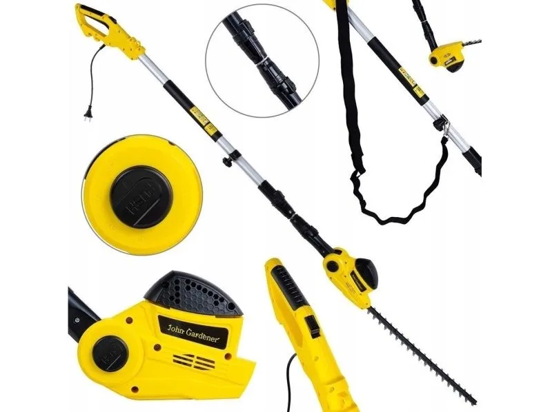 Powermat elektriske hekkesakser på bøyelig/forlengerskaft 51 cm (1)