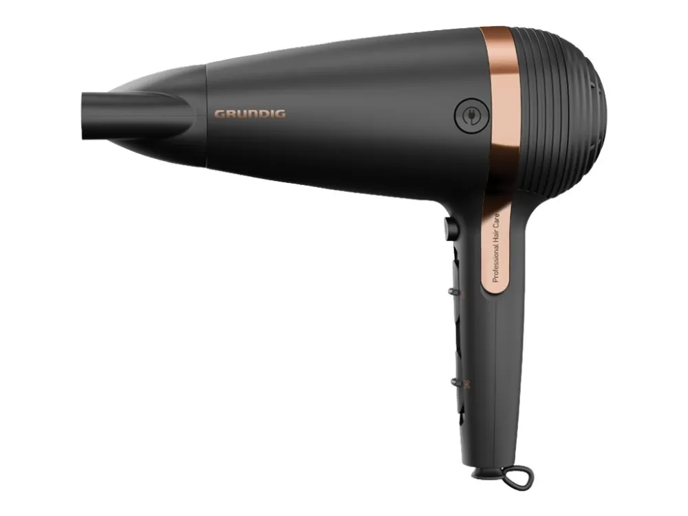 Grundig HD 7081 - Hårtørrer - svart/rosa gull