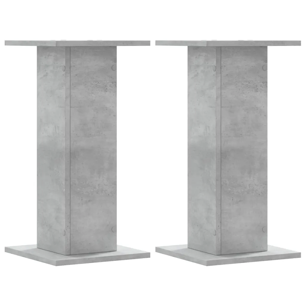 vidaXL Høyttalerstativ 2 stk betonggrå 30x30x60 cm konstruert tre