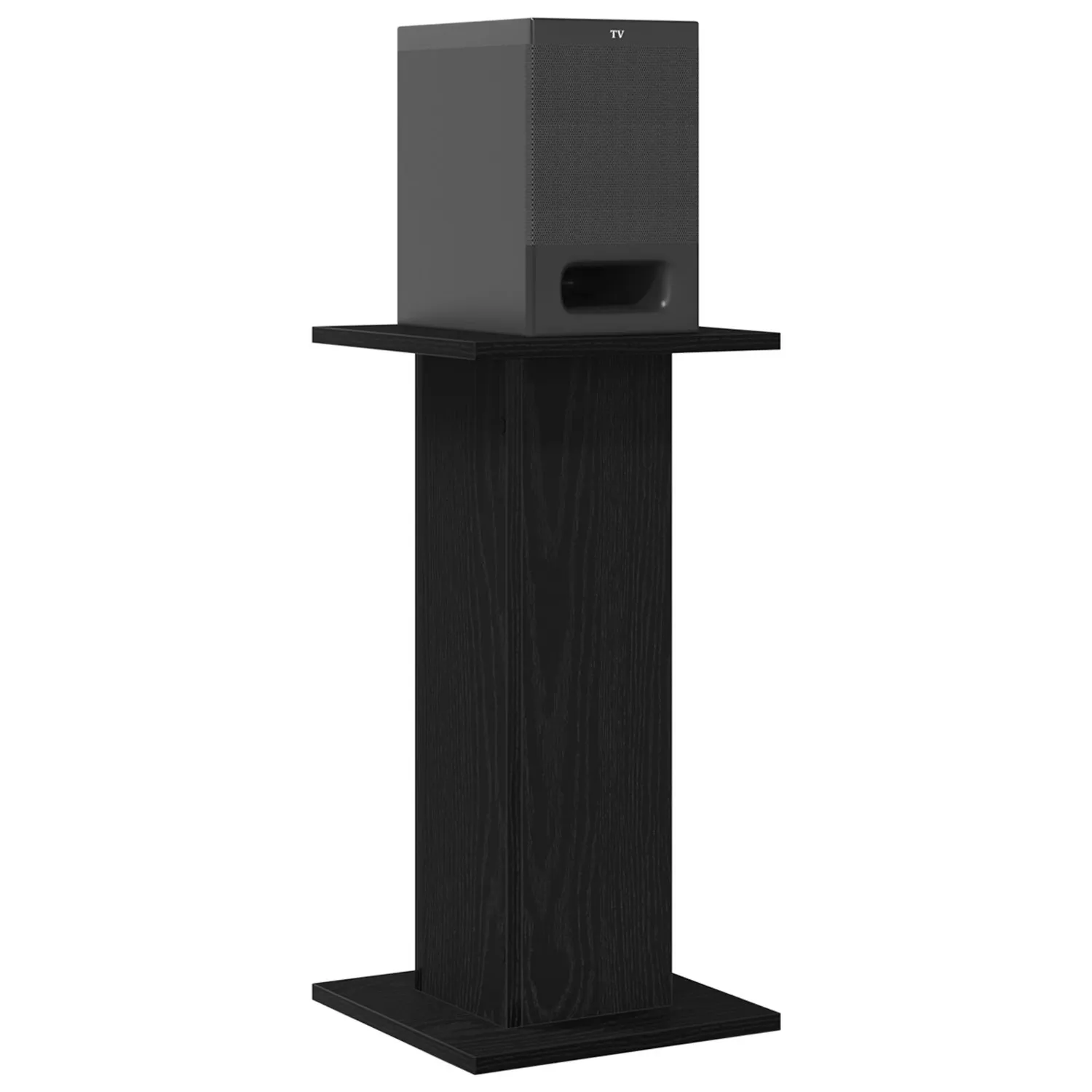 vidaXL Høyttalerstativer 2 pcs Svart Eik 30 x 30 x 60 cm