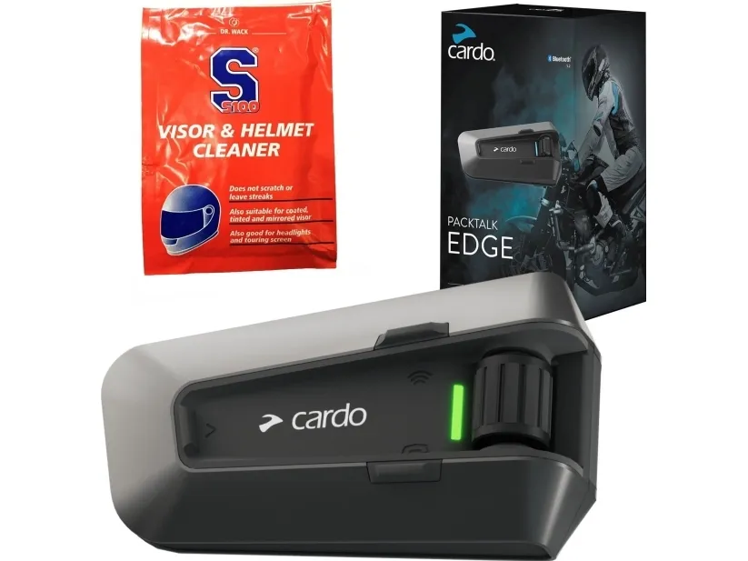 Cardo PT200001, 2 kanaler, 1600 m, -20 - 55 °C, Sort, CE IC/FCC SIG BT TELEC UKCA, 13 timer