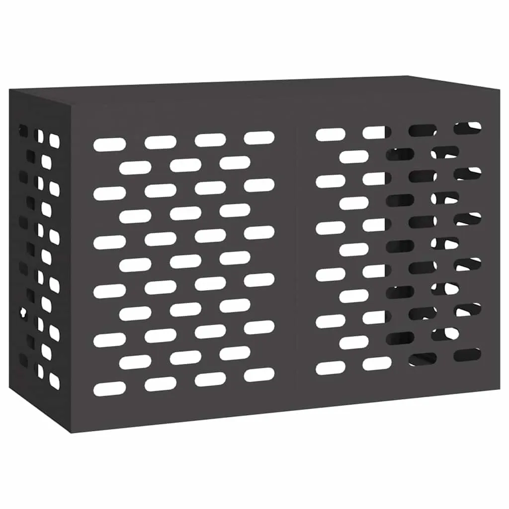 vidaXL Deksel til klimaanlegg Svart 90 x 40 x 60 cm Stål