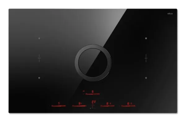 Elica NikolaTesla Switch EVO BL/A/83, Svart, Innebygget, 83 cm, Sonebasert induksjon, Glass, 4 zone(s)