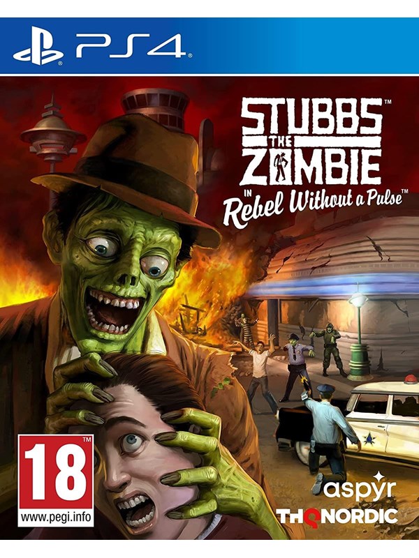 Stubbs the Zombie in Rebel Without a Pulse - Sony PlayStation 4 - Action/Adventure