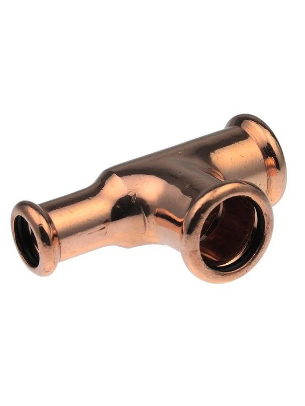 Vsh Fabrieken Xpress copper reduced t-piece fff 22x22x15