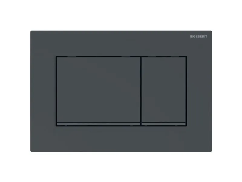 Geberit Sigma 30 betjeningsplade i mat sort/sort