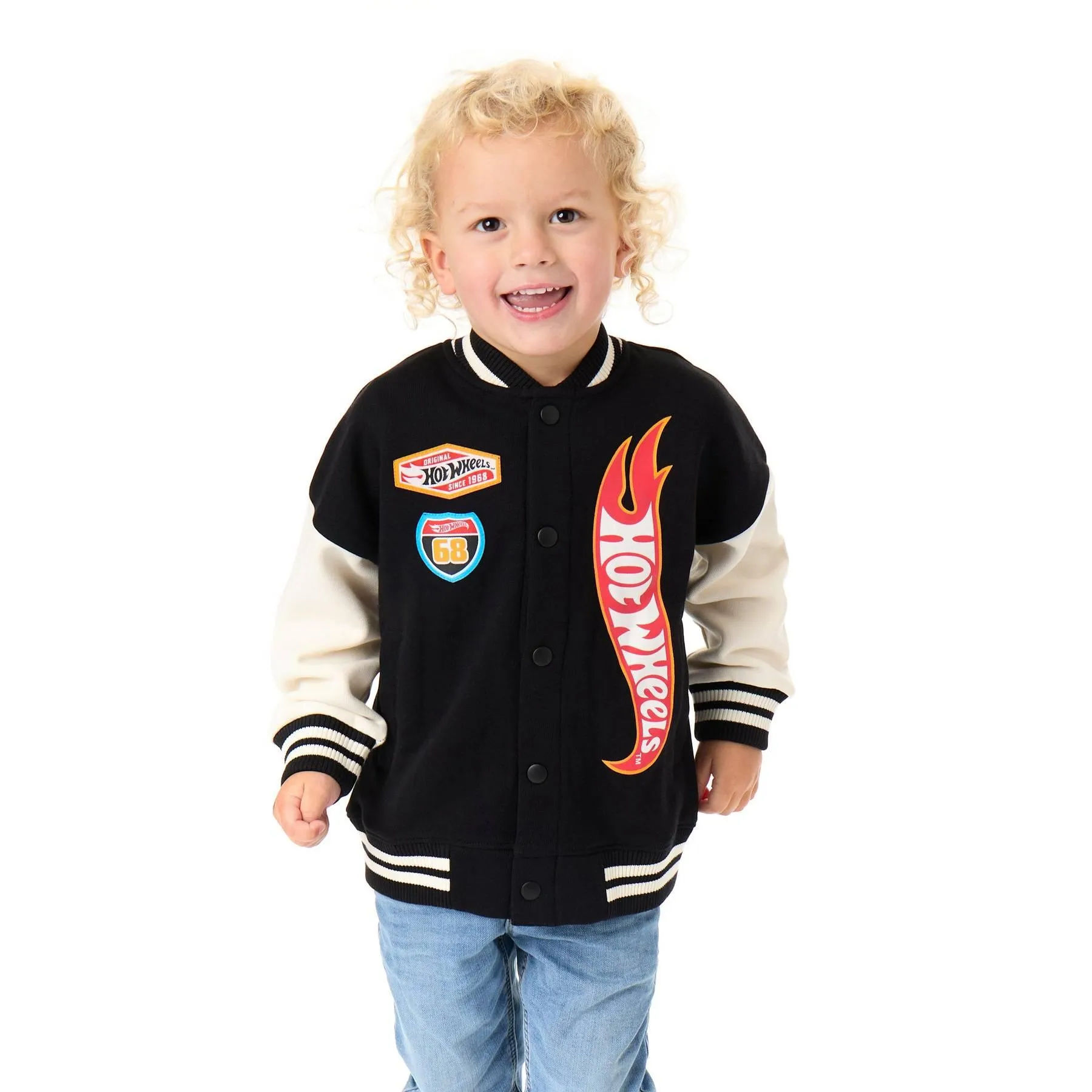 Hot Wheels Boys Turbo Charged Bomber Jacket