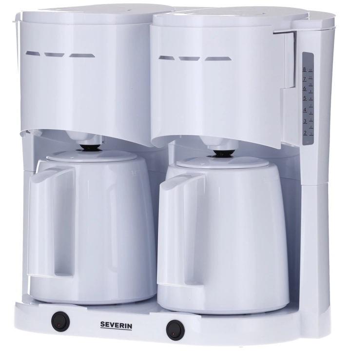 Severin Dobbel termokannebrygger KA9314 1000W hvit