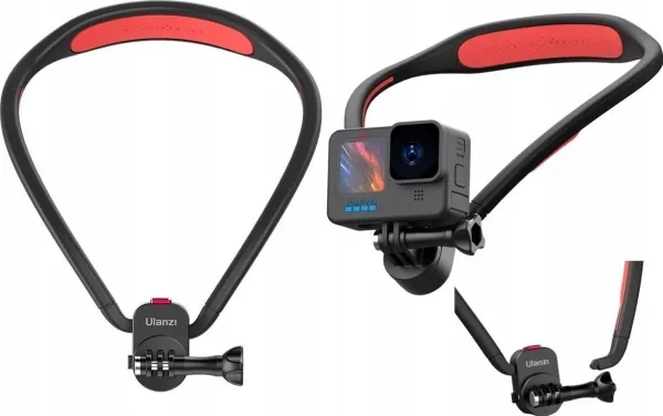 Ulanzi elastisk halsfeste til GoPro/SJCAM/Xiaomi/DJI/INSTA360 - T011GBB1