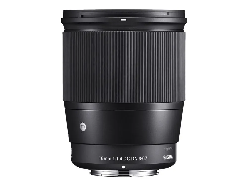 Sigma Contemporary - Objektiv - 16 mm - f/1.4 DC DN - Sony E-mount - for Sony Cinema Line; a VLOGCAM; a1; a1 II; a6700; a7 IV; a7 V; a7C II; a7CR; ...