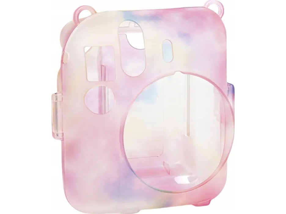 FujiFilm INSTAX Mini 12 etui LoveInstant med bilde-lomme – mørk multicolor