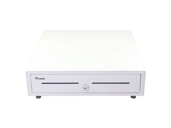 Equip 351011, Manuell og automatisk pengeskuff, Metall, Hvit, Plast, DC, 12 V