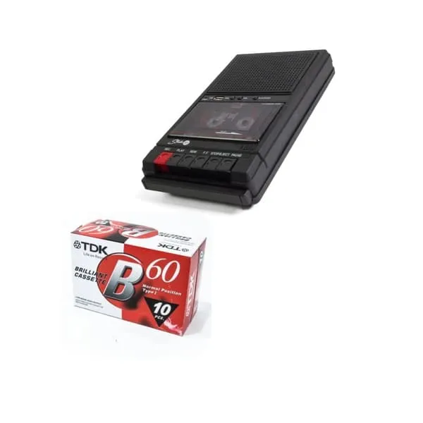 Studio 57 kassettopptaker (svart) pakke