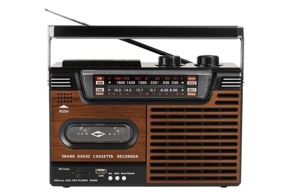 Studio 57 FM og Bluetooth-kassettspiller, Brown