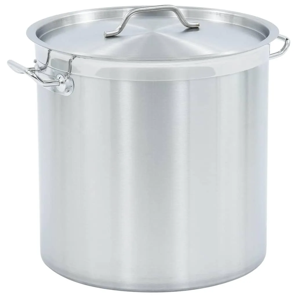 vidaXL Gryte 50 L 40x40 cm rustfritt stål