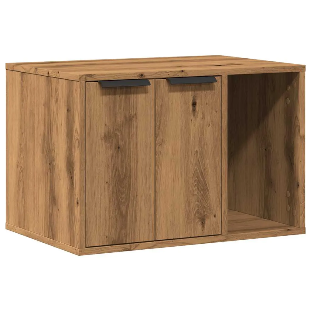 vidaXL Skap til kattetoalett artisan eik 60x40x40 cm konstruert tre