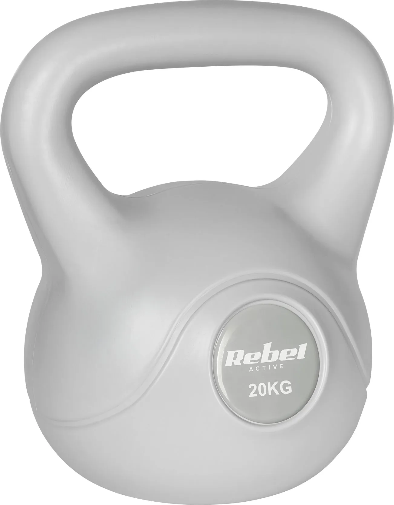 Kettlebell bitumiczny 20 kg pilka REBEL ACTIVE