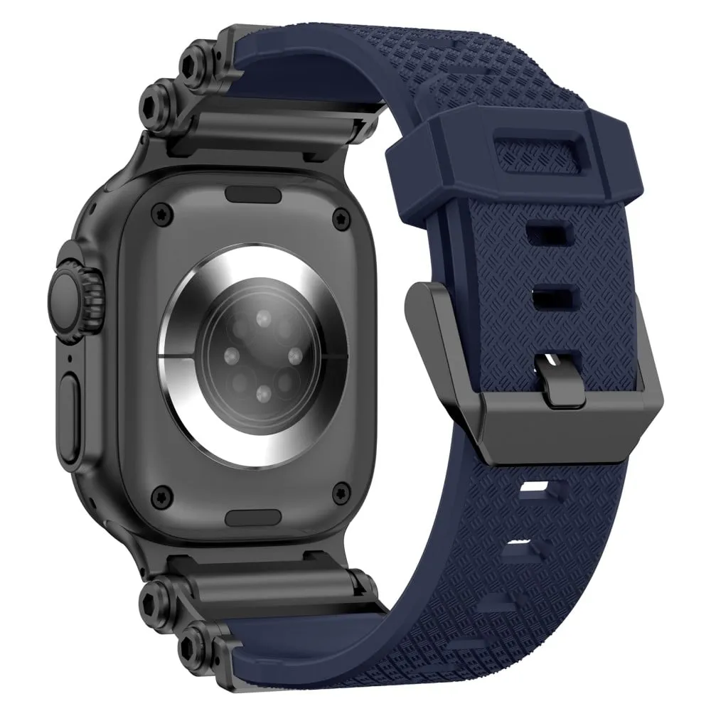 Armbånd Apple Watch 10 Ultra 9 8 7 SE (2023) SE (2022) SE 6 5 4 3 2 1 46mm 49mm 45mm 44mm 42mm Gear Silikonrem - Svart + Blå